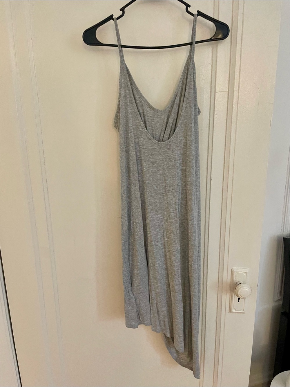 Lightweight Gray Knot-Front Slip Dress - Picture 2 of 4